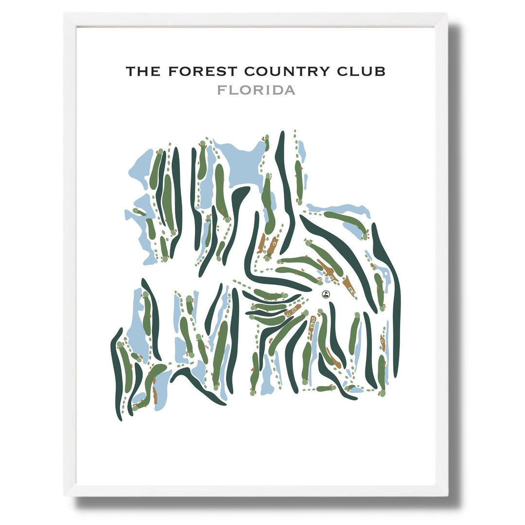 The Forest Country Club, Florida - Printed Golf Courses - Golf Course Prints