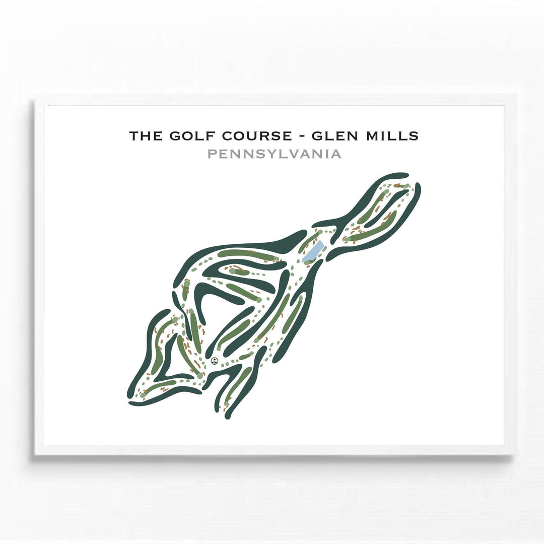 The Golf Course at Glen Mills, Pennsylvania - Printed Golf Courses - Golf Course Prints