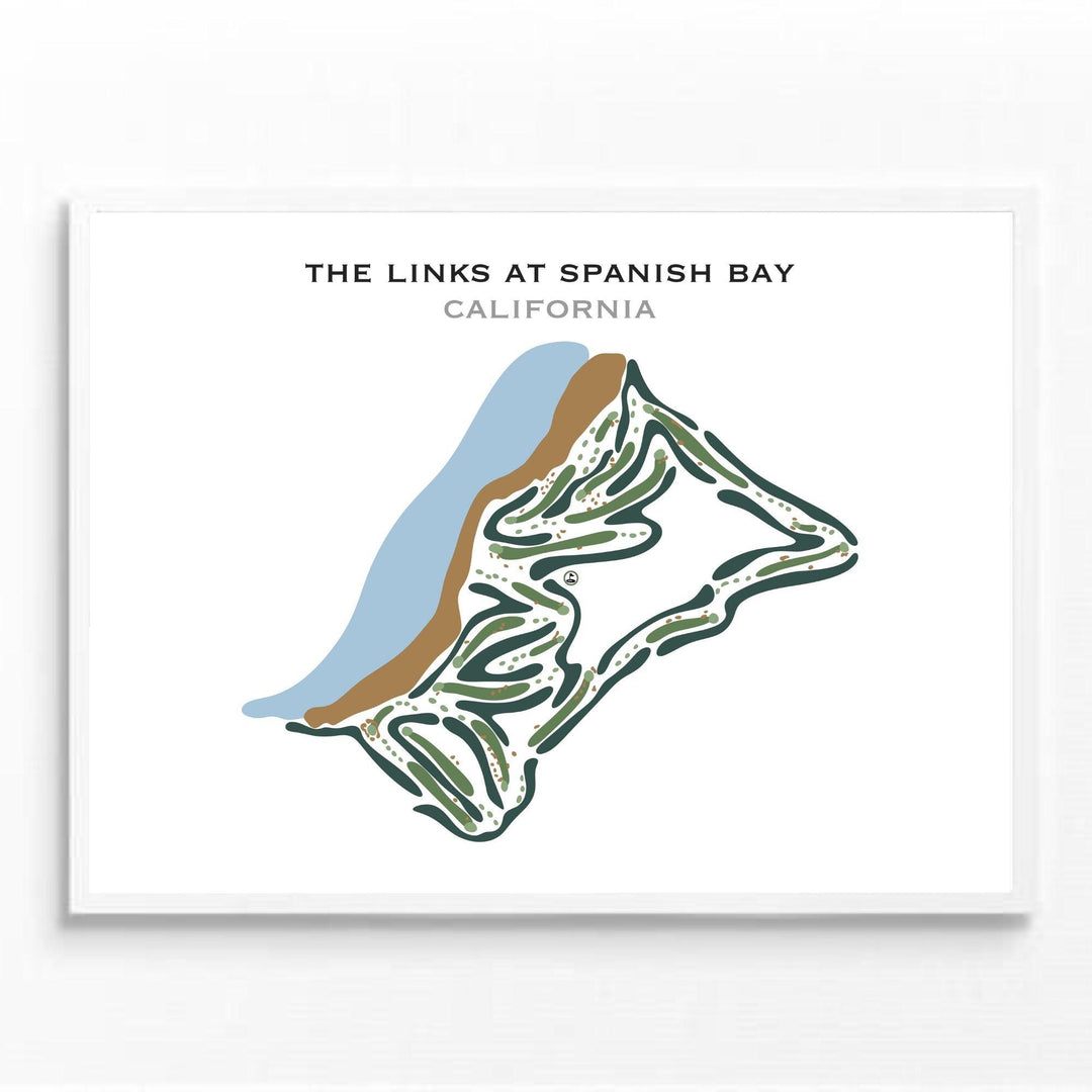 The Links at Spanish Bay, California - Printed Golf Courses - Golf Course Prints