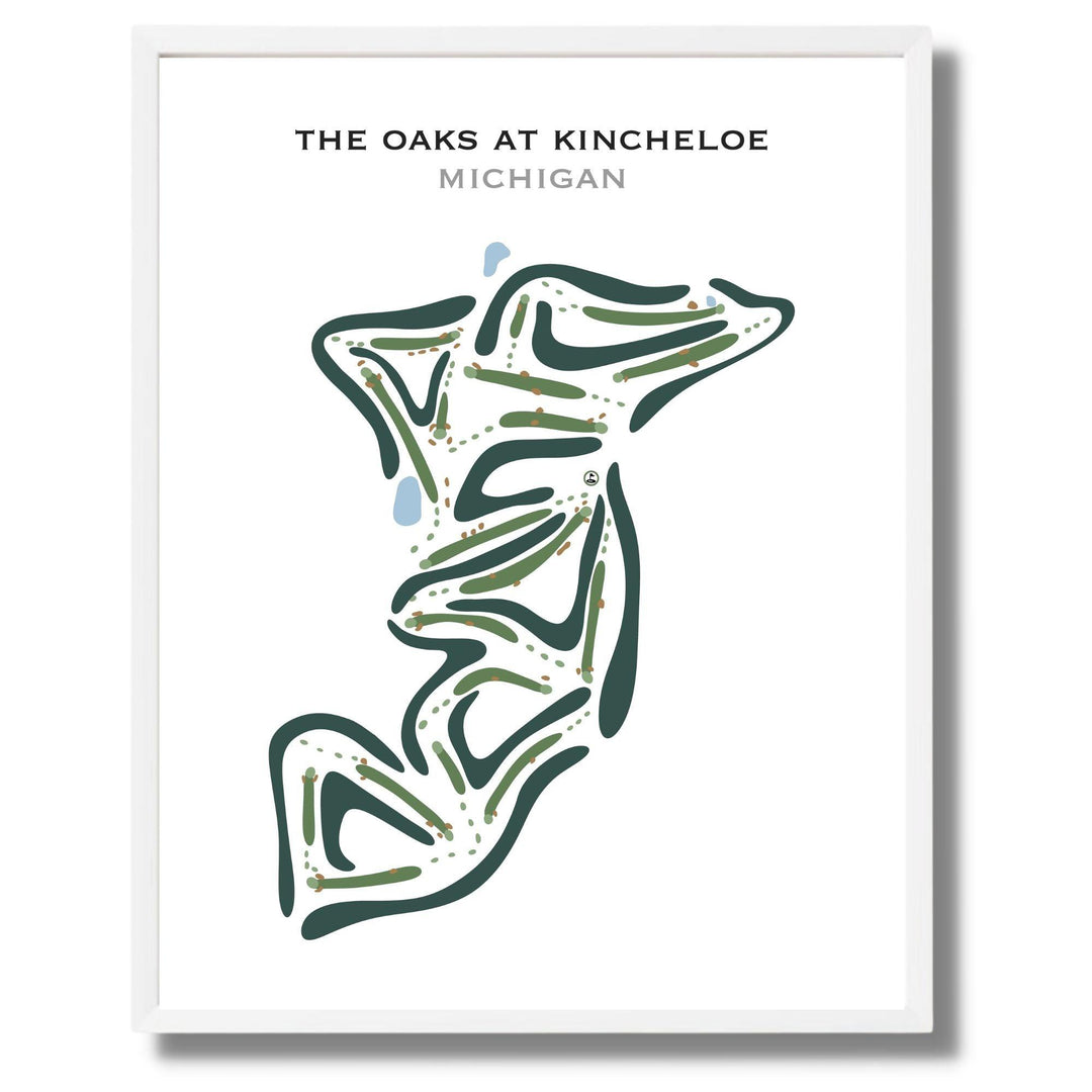 The Oaks at Kincheloe, Michigan - Printed Golf Courses - Golf Course Prints