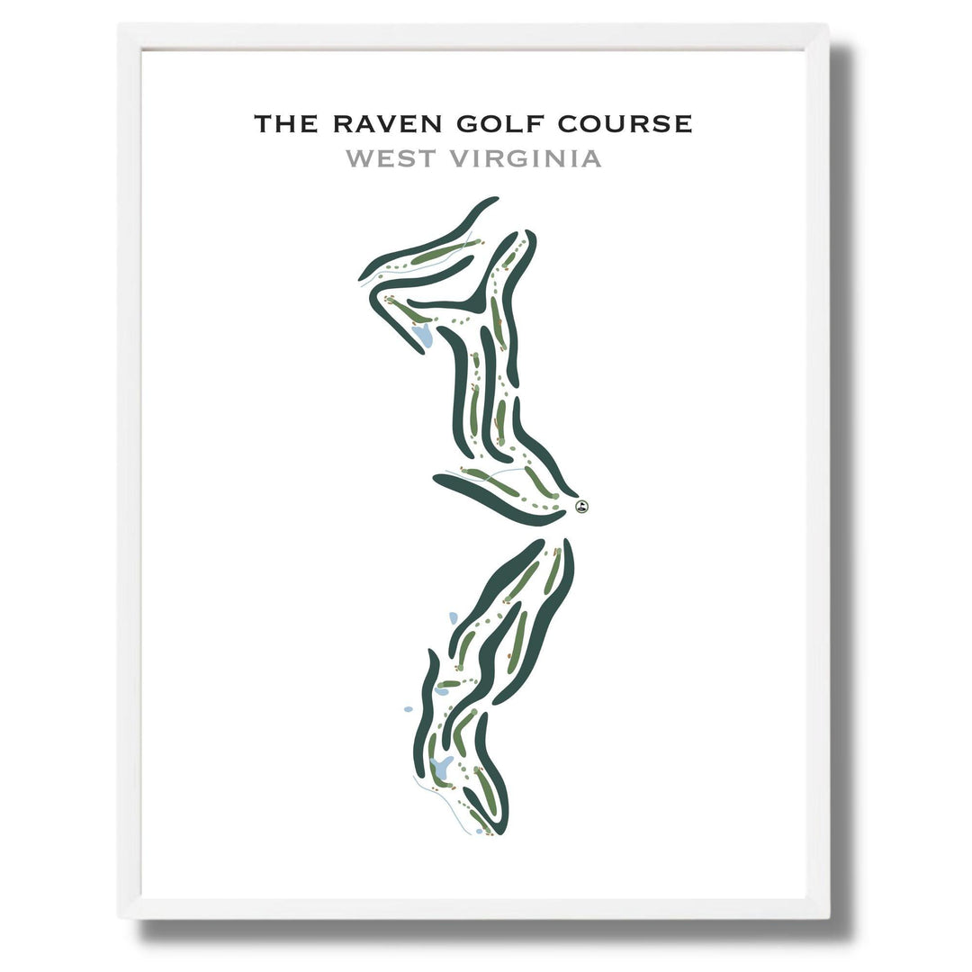 The Raven Golf Course, West Virginia - Printed Golf Courses - Golf Course Prints