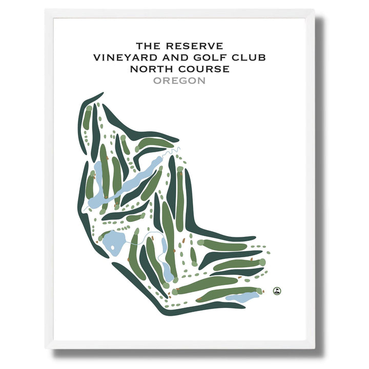 The Reserve Vineyard and Golf Club, North Course, Oregon - Printed Golf Courses - Golf Course Prints