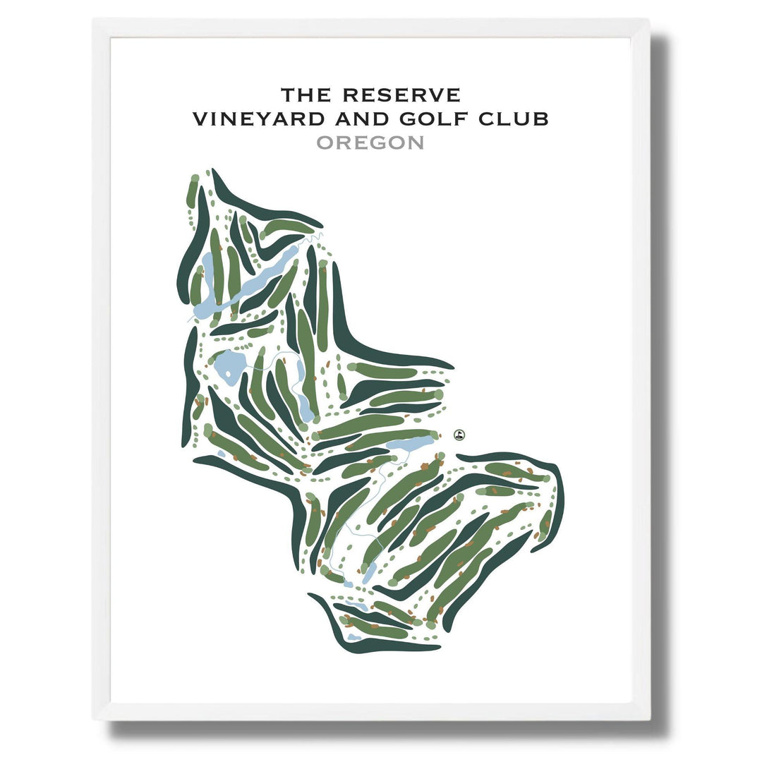 The Reserve Vineyard and Golf Club, Oregon - Printed Golf Courses - Golf Course Prints