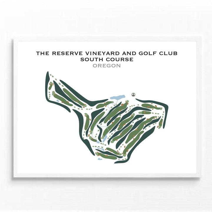 The Reserve Vineyard and Golf Club, South Course, Oregon - Printed Golf Courses - Golf Course Prints