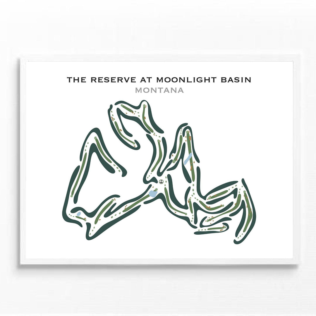 The Reserve at Moonlight Basin, Montana - Printed Golf Courses - Golf Course Prints