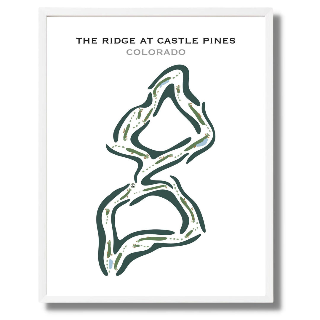 The Ridge at Castle Pines, Colorado - Printed Golf Courses - Golf Course Prints
