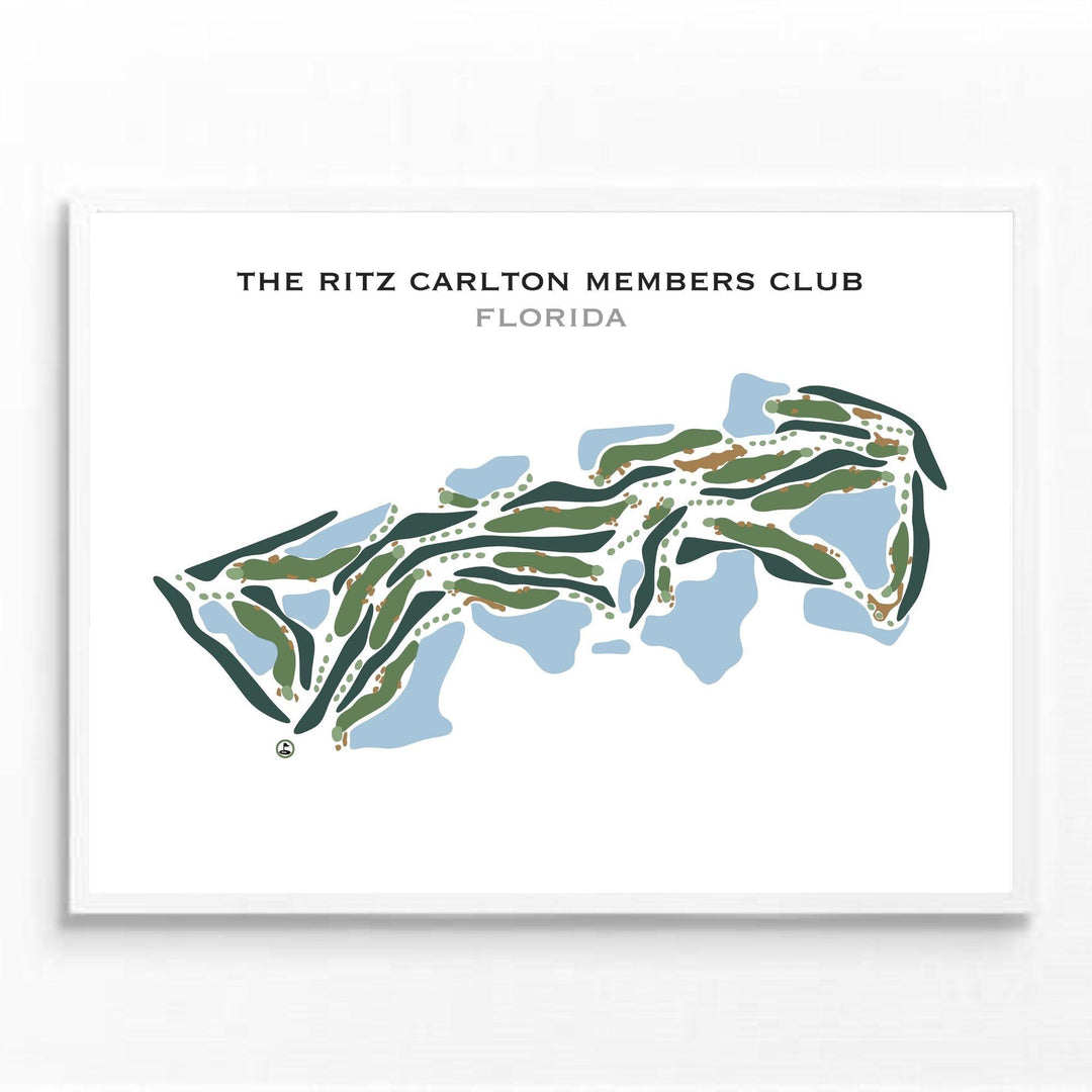 Ritz-Carlton Members Golf Club, Florida - Printed Golf Courses - Golf Course Prints