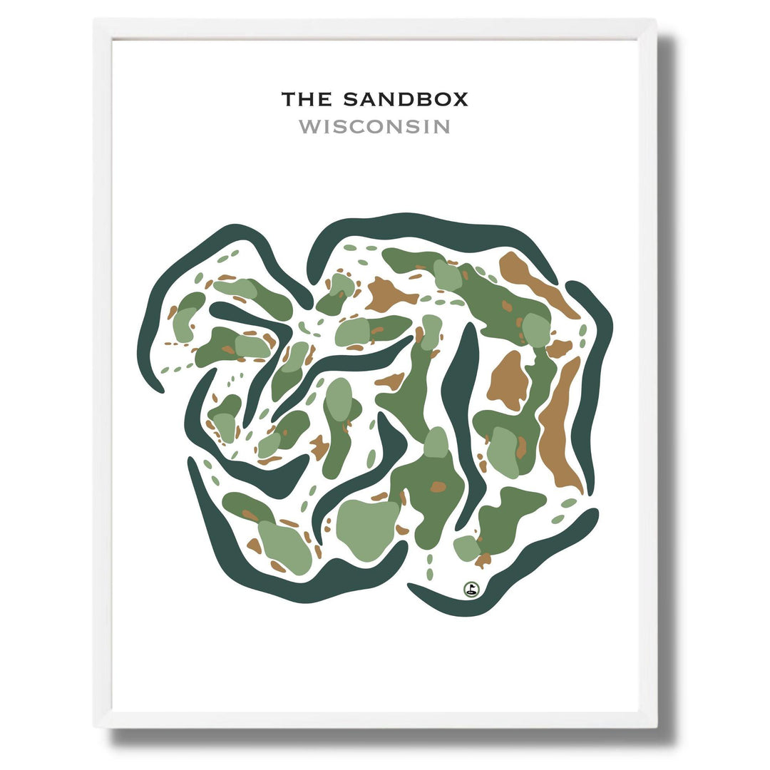 The Sandbox, Wisconsin - Printed Golf Courses - Golf Course Prints