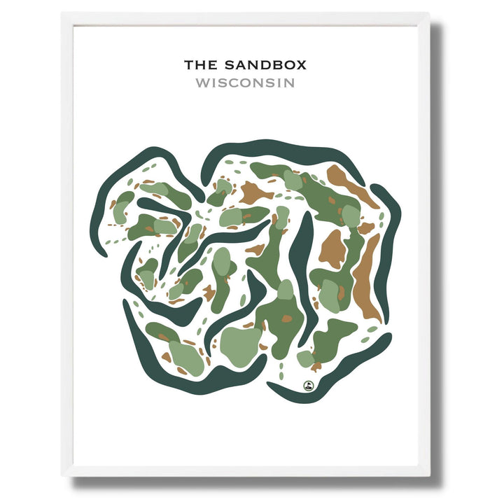 The Sandbox, Wisconsin - Printed Golf Courses - Golf Course Prints