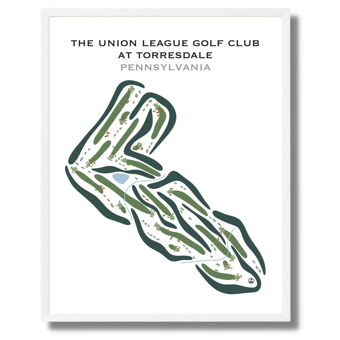 The Union League Golf club at Torresdale, Pennsylvania - Printed Golf Courses - Golf Course Prints