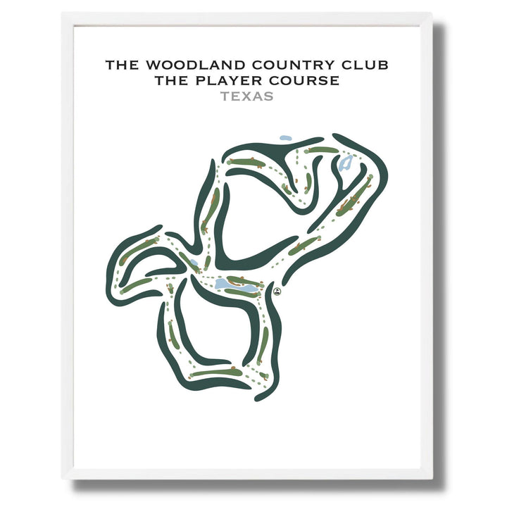 The Woodlands Country Club, The Player Course, Texas - Printed Golf Courses - Golf Course Prints