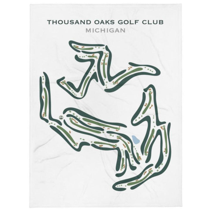 Thousand Oaks Golf Club, Michigan - Printed Golf Courses - Golf Course Prints