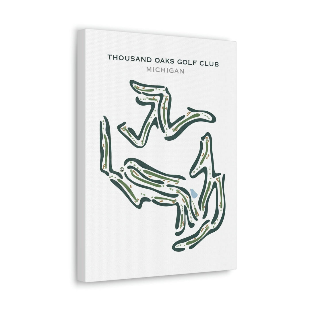 Thousand Oaks Golf Club, Michigan - Printed Golf Courses - Golf Course Prints