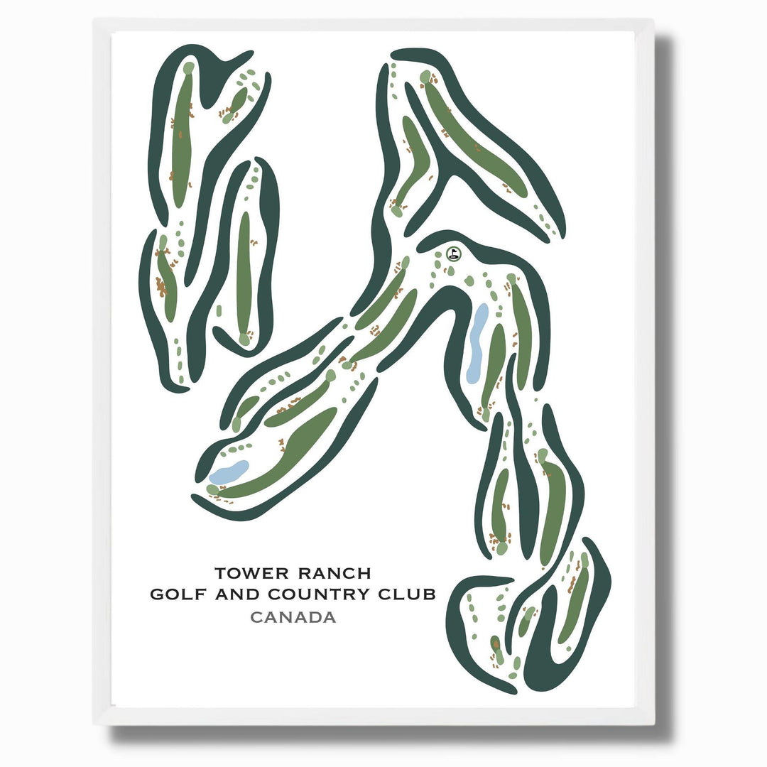 Tower Ranch Golf And Country Club, Canada - Printed Golf Courses - Golf Course Prints