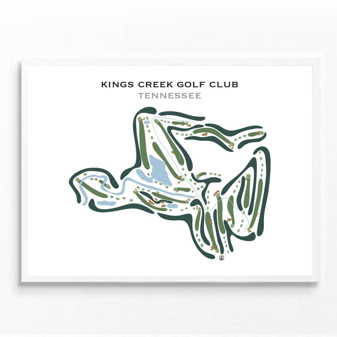 Kings Creek Golf Club, Tennessee - Printed Golf Courses - Golf Course Prints