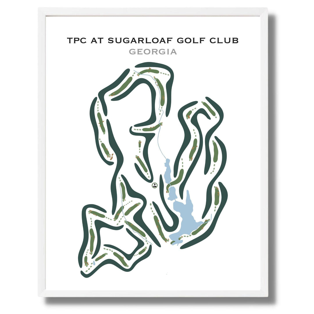 TPC at Sugarloaf Golf Club, Georgia - Printed Golf Courses - Golf Course Prints