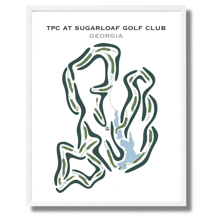 TPC at Sugarloaf Golf Club, Georgia - Printed Golf Courses - Golf Course Prints