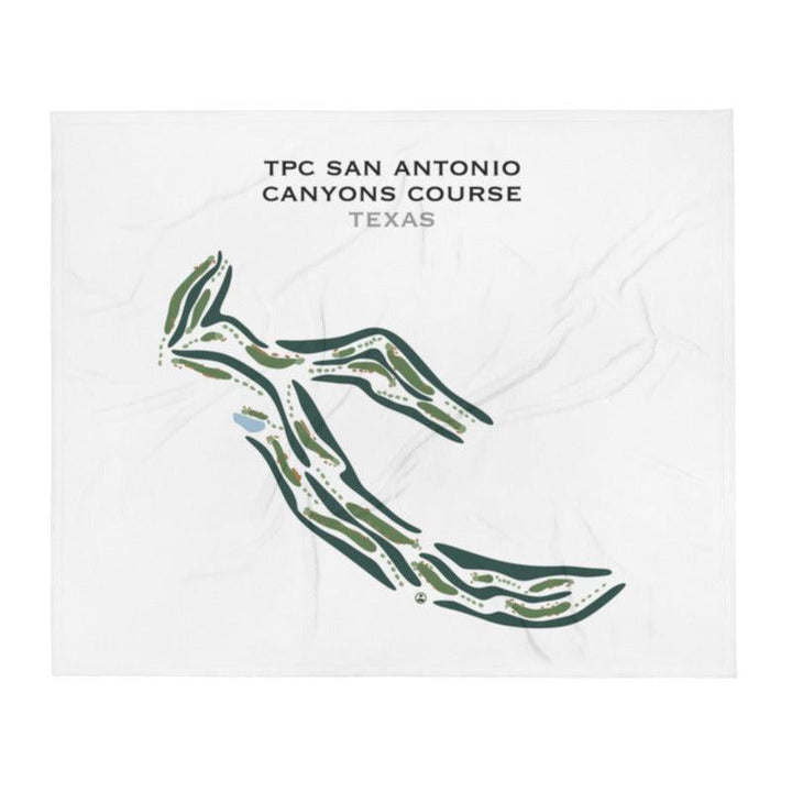 TPC San Antonio Canyons Course , Texas - Printed Golf Courses - Golf Course Prints