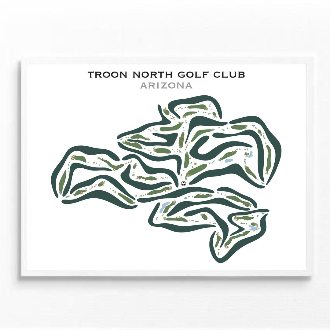 Troon North Golf Club, Arizona - Printed Golf Courses - Golf Course Prints