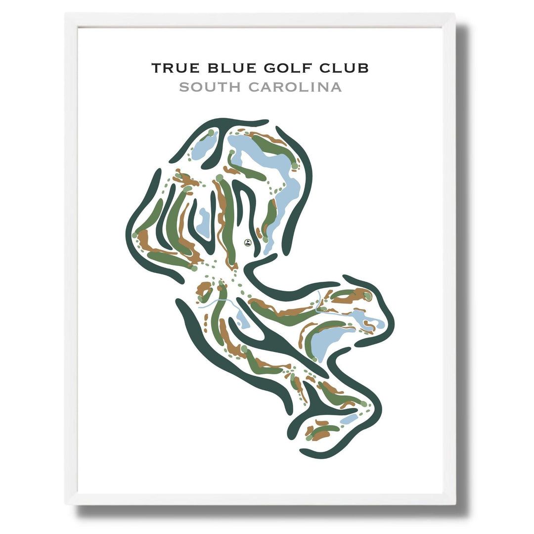 True Blue Golf Club, South Carolina - Printed Golf Courses - Golf Course Prints