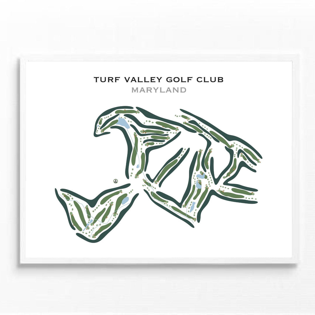 Turf Valley Golf Club, Maryland - Printed Golf Courses - Golf Course Prints