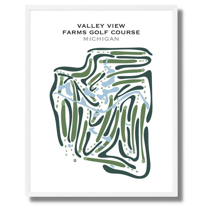 Valley View Farm Golf Course, Michigan - Printed Golf Courses - Golf Course Prints