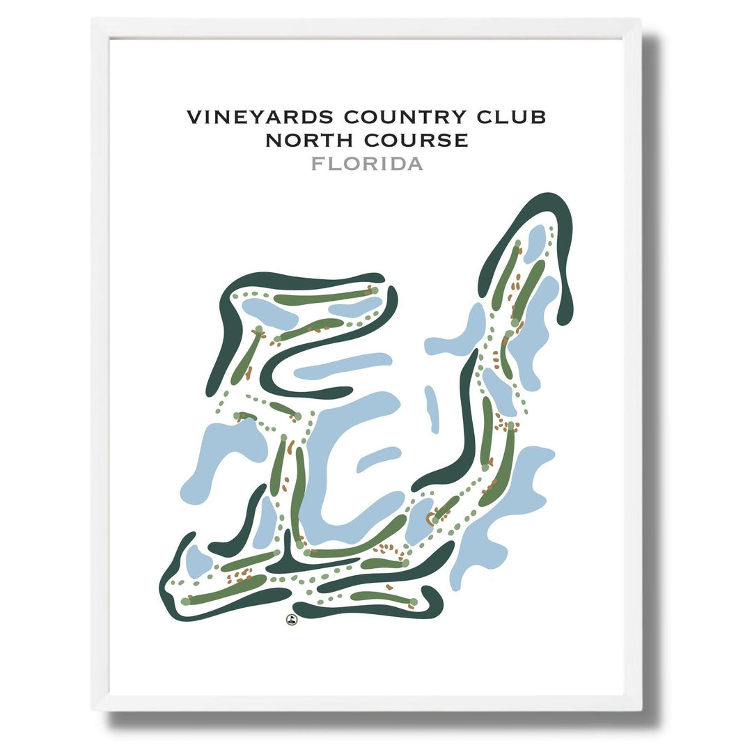 Vineyards Country Club North Course, Florida - Printed Golf Courses - Golf Course Prints