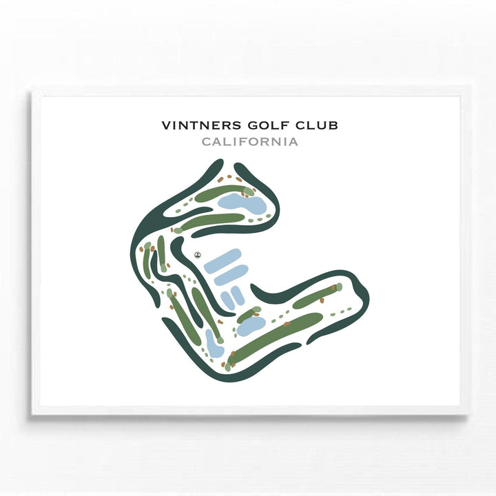 Vintners Golf Club, California - Printed Golf Courses - Golf Course Prints