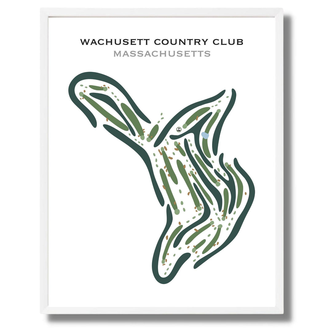 Wachusett Country Club, Massachusetts - Printed Golf Courses - Golf Course Prints