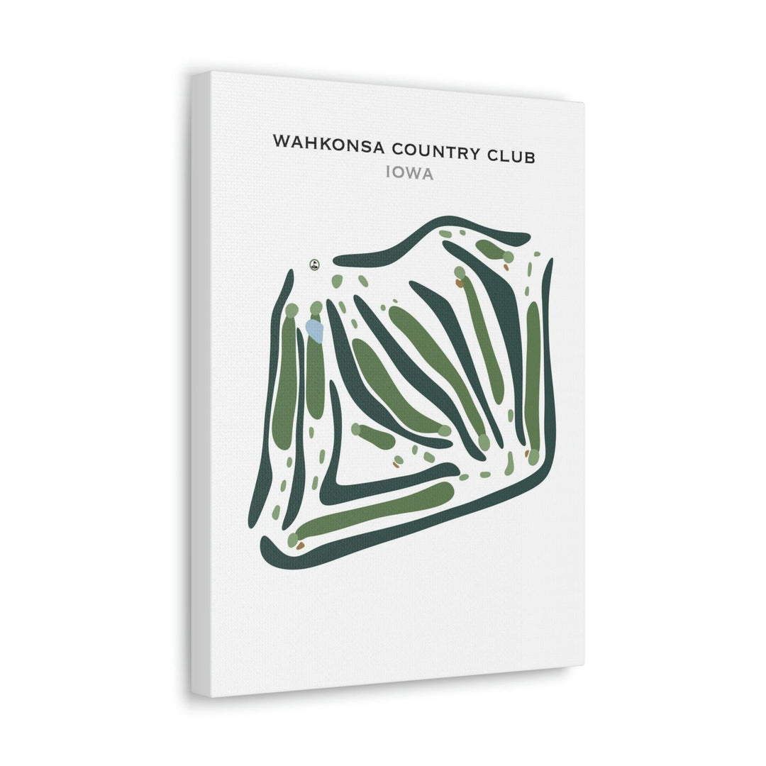 Wahkonsa Country Club, Iowa - Printed Golf Courses - Golf Course Prints