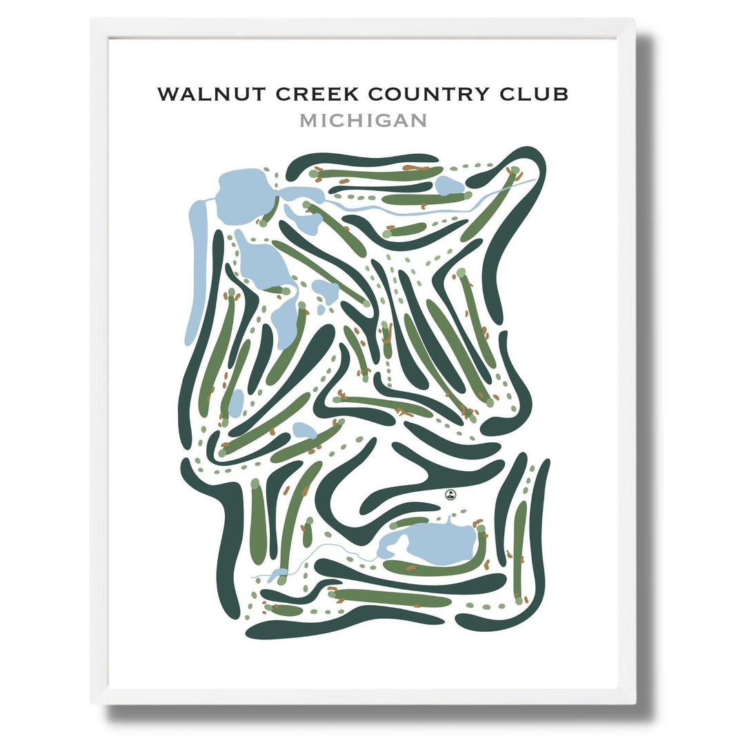 Walnut Creek Country Club, Michigan - Printed Golf Courses - Golf Course Prints