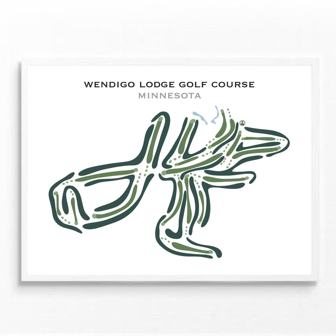 Wendigo Lodge Golf Course, Minnesota - Printed Golf Courses - Golf Course Prints