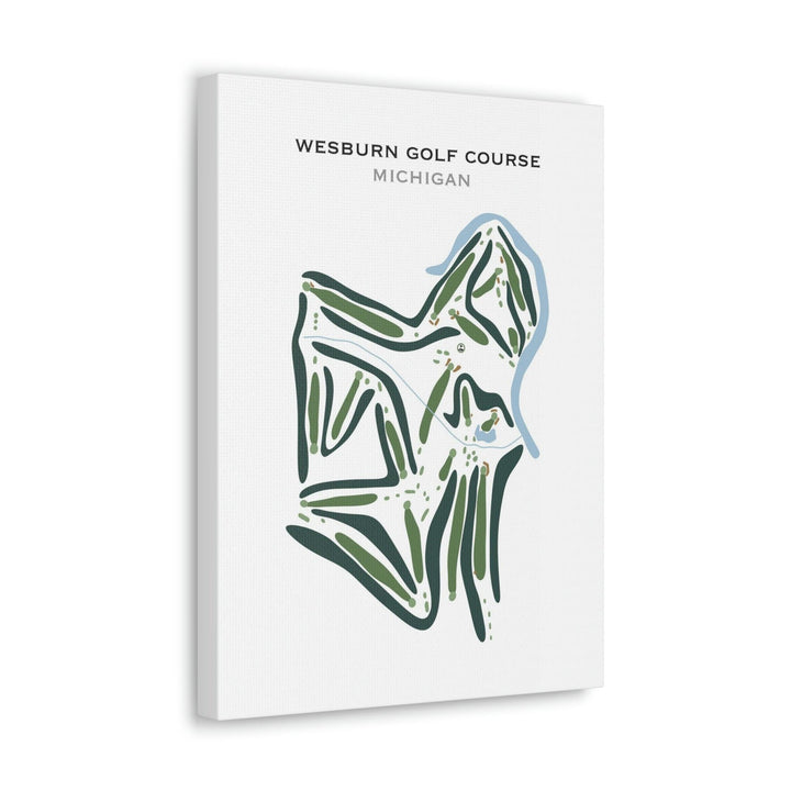 Wesburn Golf Course, Michigan - Printed Golf Courses - Golf Course Prints