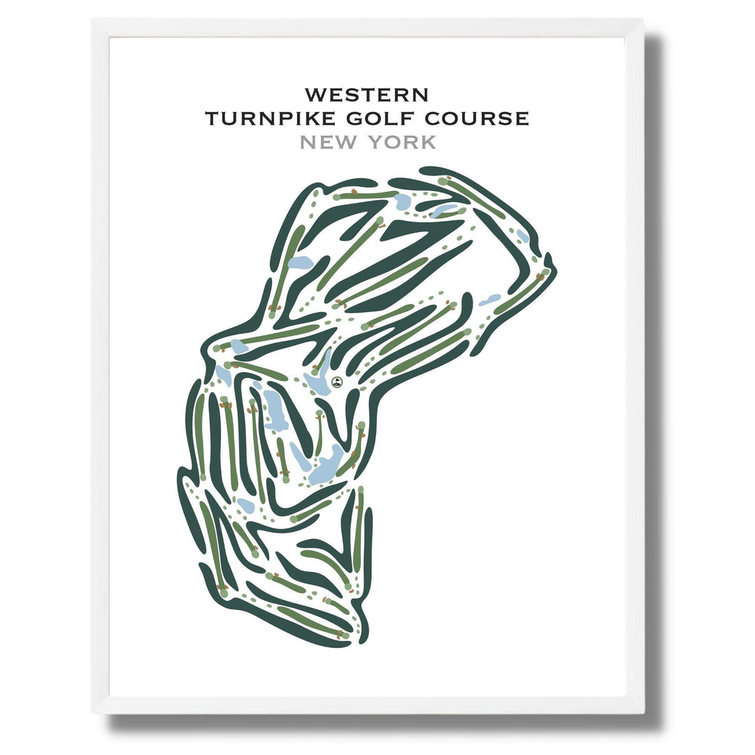 Western Turnpike Golf Course, New York - Printed Golf Courses - Golf Course Prints