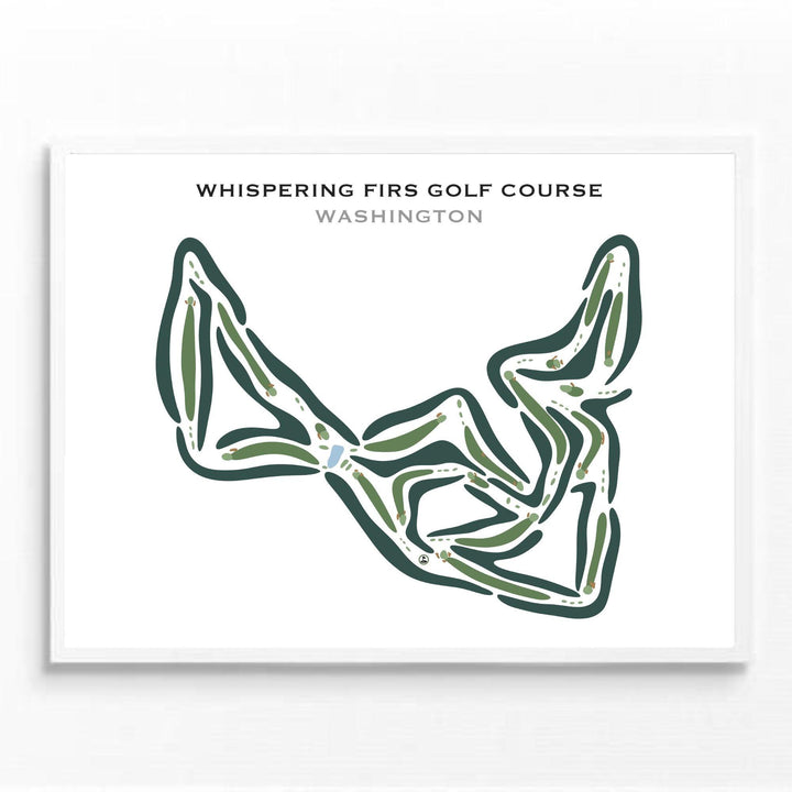 Whispering Firs, Washington - Printed Golf Courses - Golf Course Prints