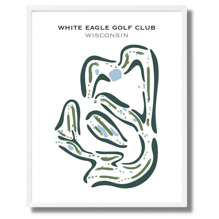 White Eagle Golf Club, Wisconsin - Printed Golf Courses - Golf Course Prints