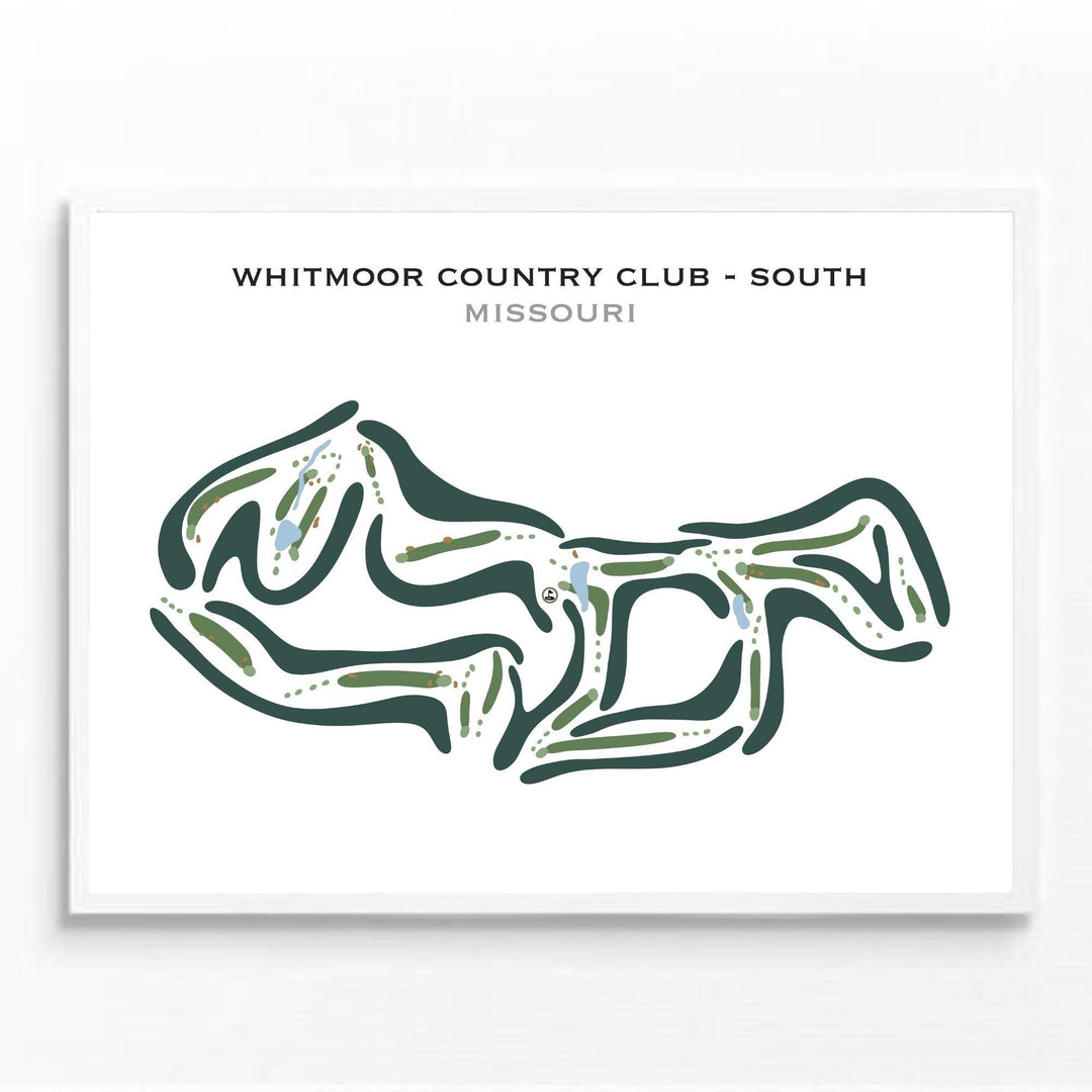 Whitmoor Country Club - South, Missouri - Printed Golf Courses - Golf Course Prints