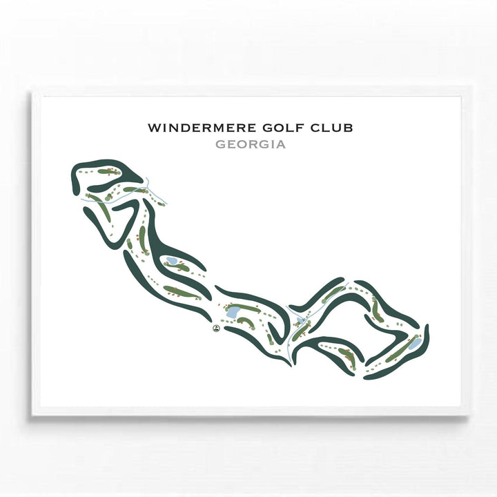 Windermere Golf Club, Georgia - Printed Golf Courses - Golf Course Prints