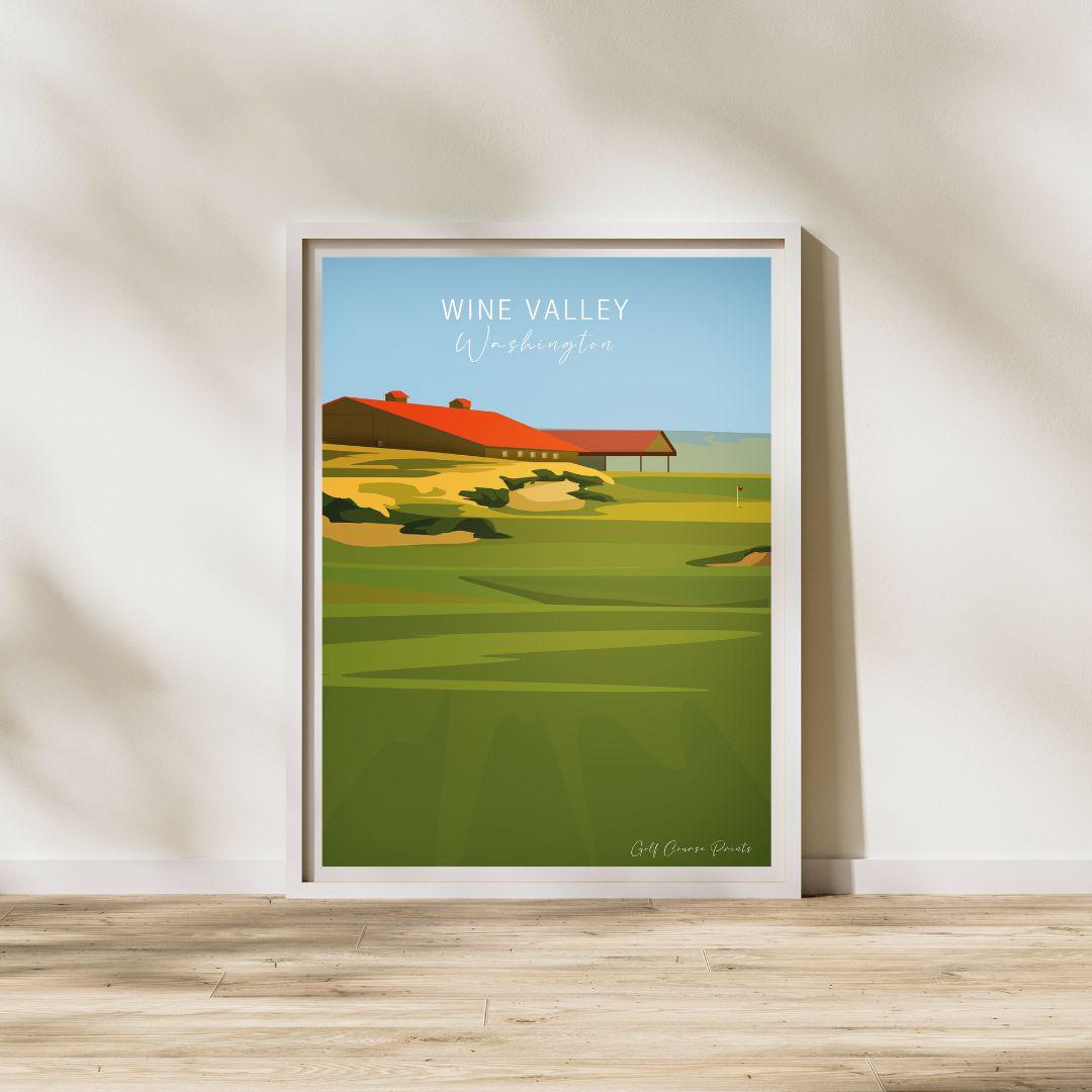 Wine Valley Golf Club, Washington - Signature Designs - Golf Course Prints