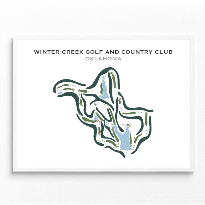 Winter Creek Golf & Country Club, Oklahoma - Printed Golf Courses - Golf Course Prints