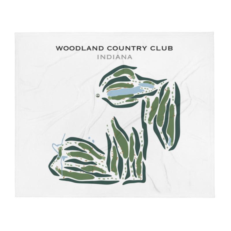 Woodland Country Club, Indiana - Printed Golf Courses - Golf Course Prints