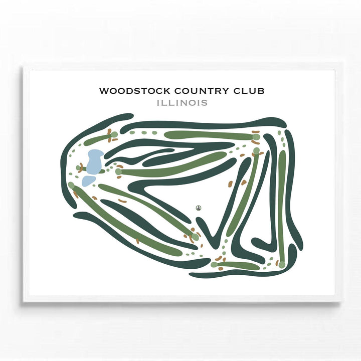 Woodstock Country Club, Illinois - Printed Golf Courses - Golf Course Prints