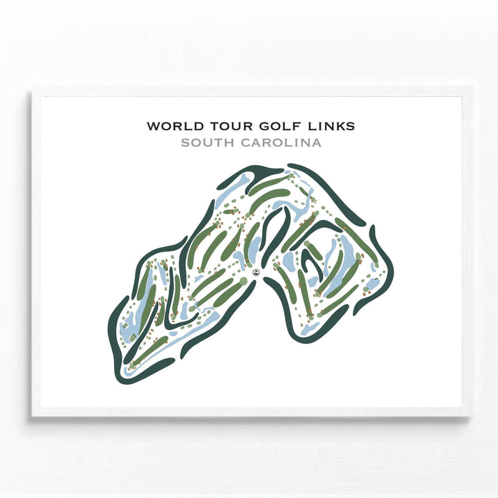 World Tour Golf Links, South Carolina - Printed Golf Courses - Golf Course Prints