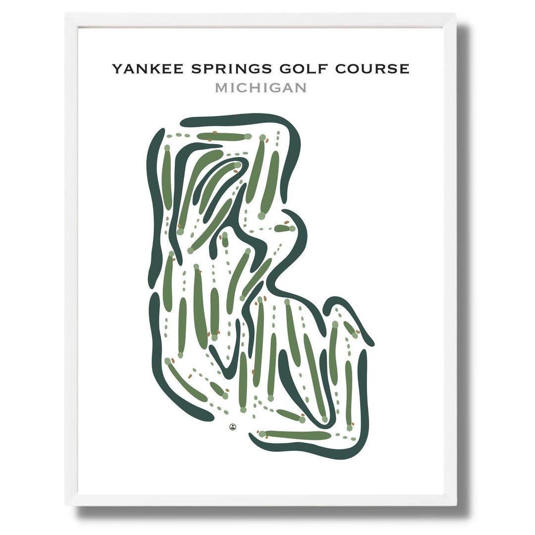 Yankee Springs Golf Course, Michigan - Printed Golf Courses - Golf Course Prints