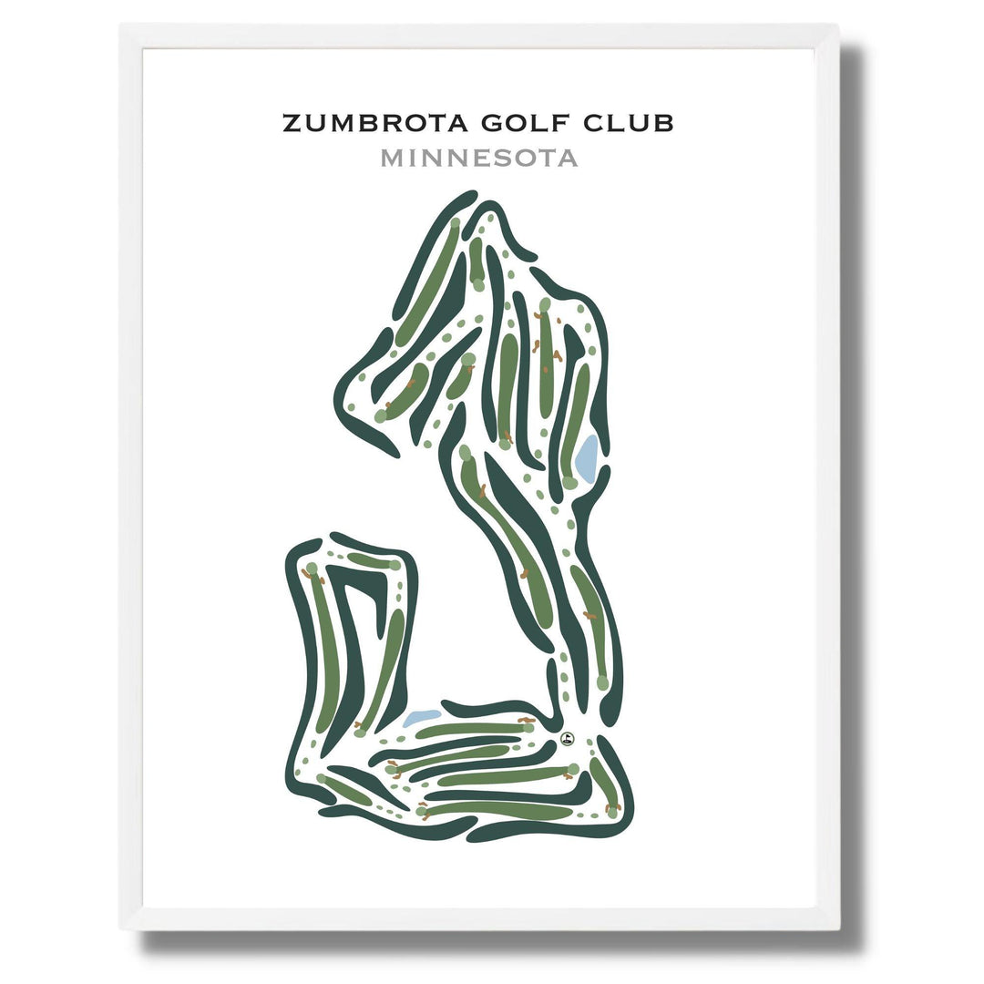 Zumbrota Golf Club, Minnesota - Printed Golf Courses - Golf Course Prints