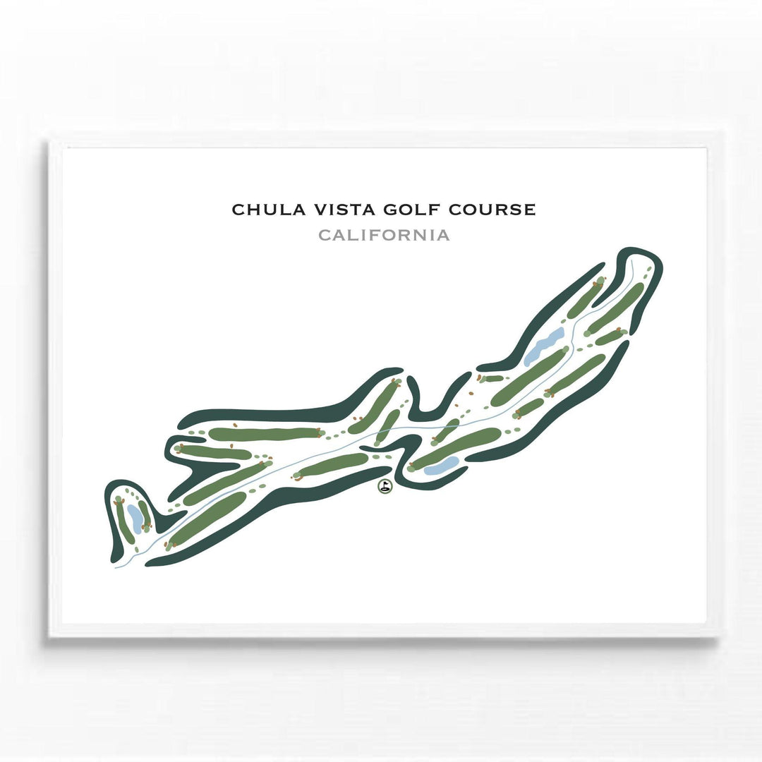 Chula Vista Golf Course, California - Printed Golf Courses - Golf Course Prints