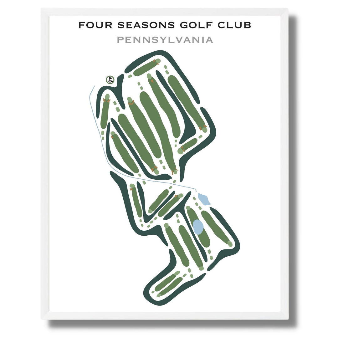 Four Seasons Golf Club, Pennsylvania - Printed Golf Courses - Golf Course Prints