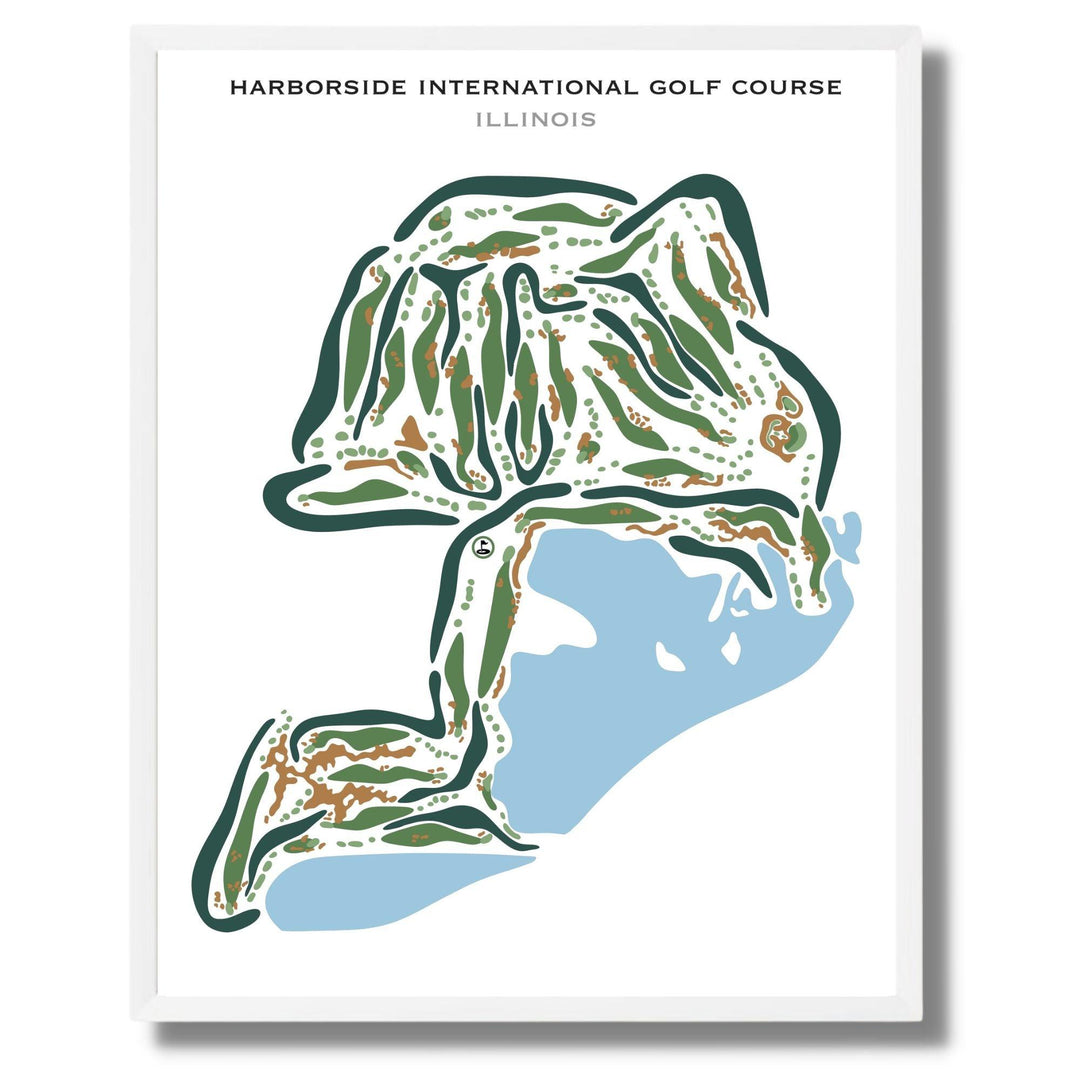 Harborside International Golf Course, Illinois - Printed Golf Courses - Golf Course Prints