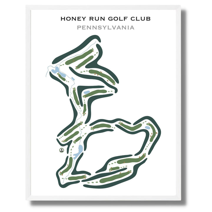 Honey Run Golf Club, Pennsylvania - Printed Golf Courses - Golf Course Prints