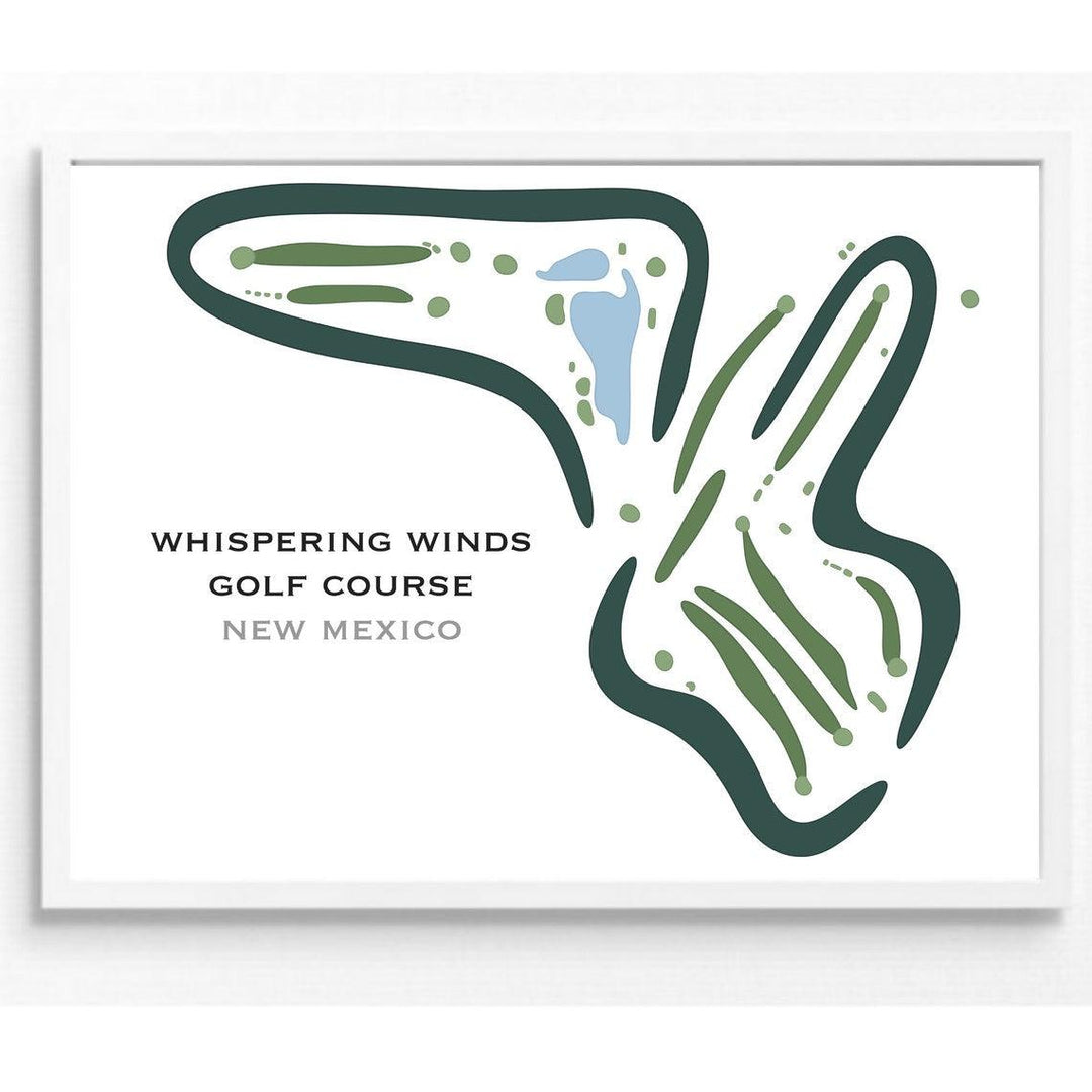 Whispering Winds Golf Course, New Mexico - Printed Golf Courses - Golf Course Prints